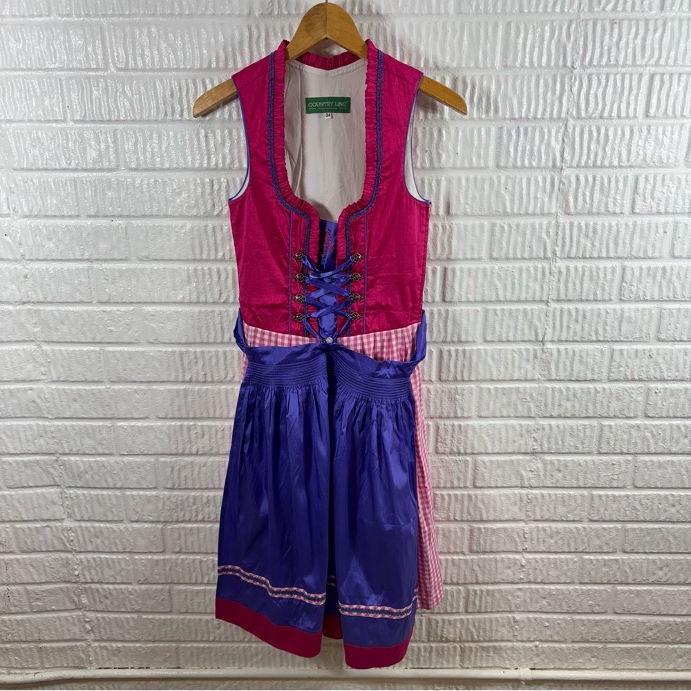 Pink & Purple Traditional Dirndl Dress